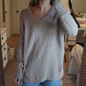 Anthropologie Open Shoulder Sweater